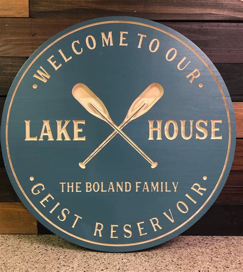 custom metal lake house signs|personalized lake house signs wood.